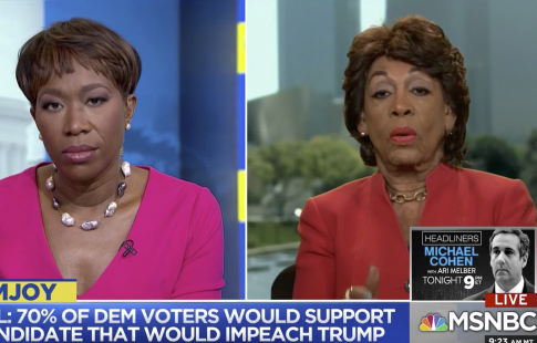 Waters Bucks Pelosi: ‘I’m With the 70 Percent’ of Democrats Wanting Trump Impeached
