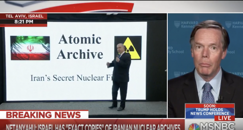 MSNBC Cuts Away Early From Netanyahu Presentation on Iran Nuclear Program