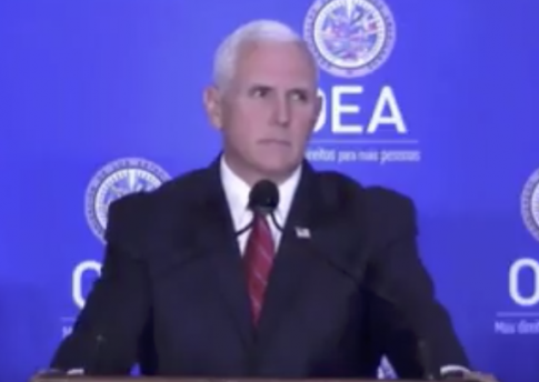 Pence Decries ‘Fake’ Venezuelan Elections, Political Imprisonments, Refusal of Foreign Aid