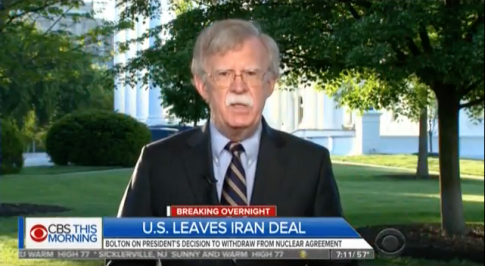 Bolton: 'I Think Iran Is Bringing Us Closer to War' With Its Belligerent Activity