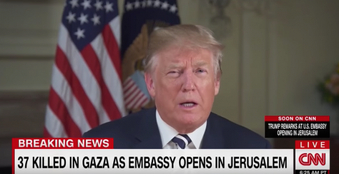 Trump Addresses Audience at Embassy Dedication in Jerusalem