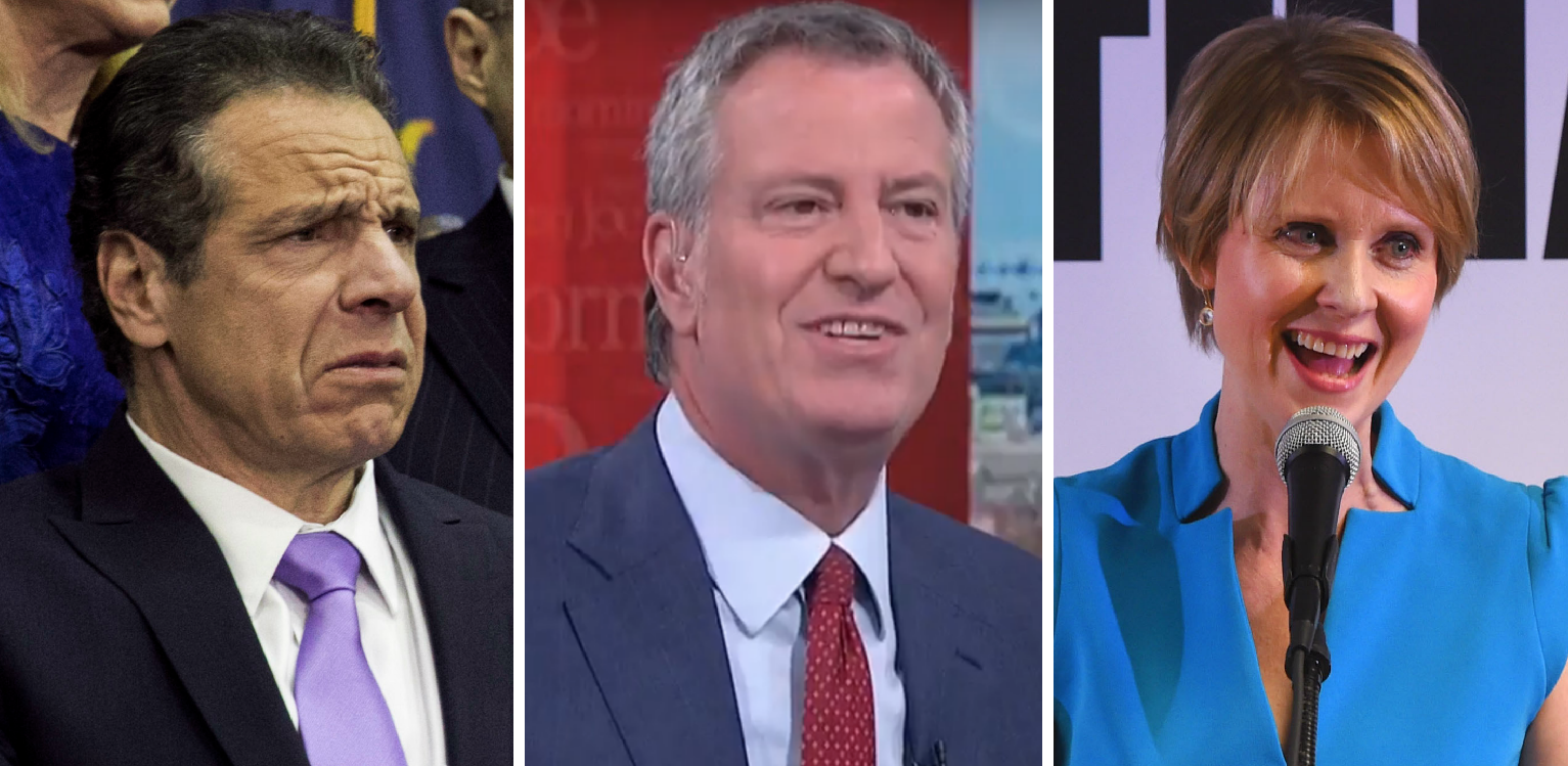 De Blasio Says Actress Cynthia​ Nixon Can 'Unquestionably' Beat Gov. Cuomo