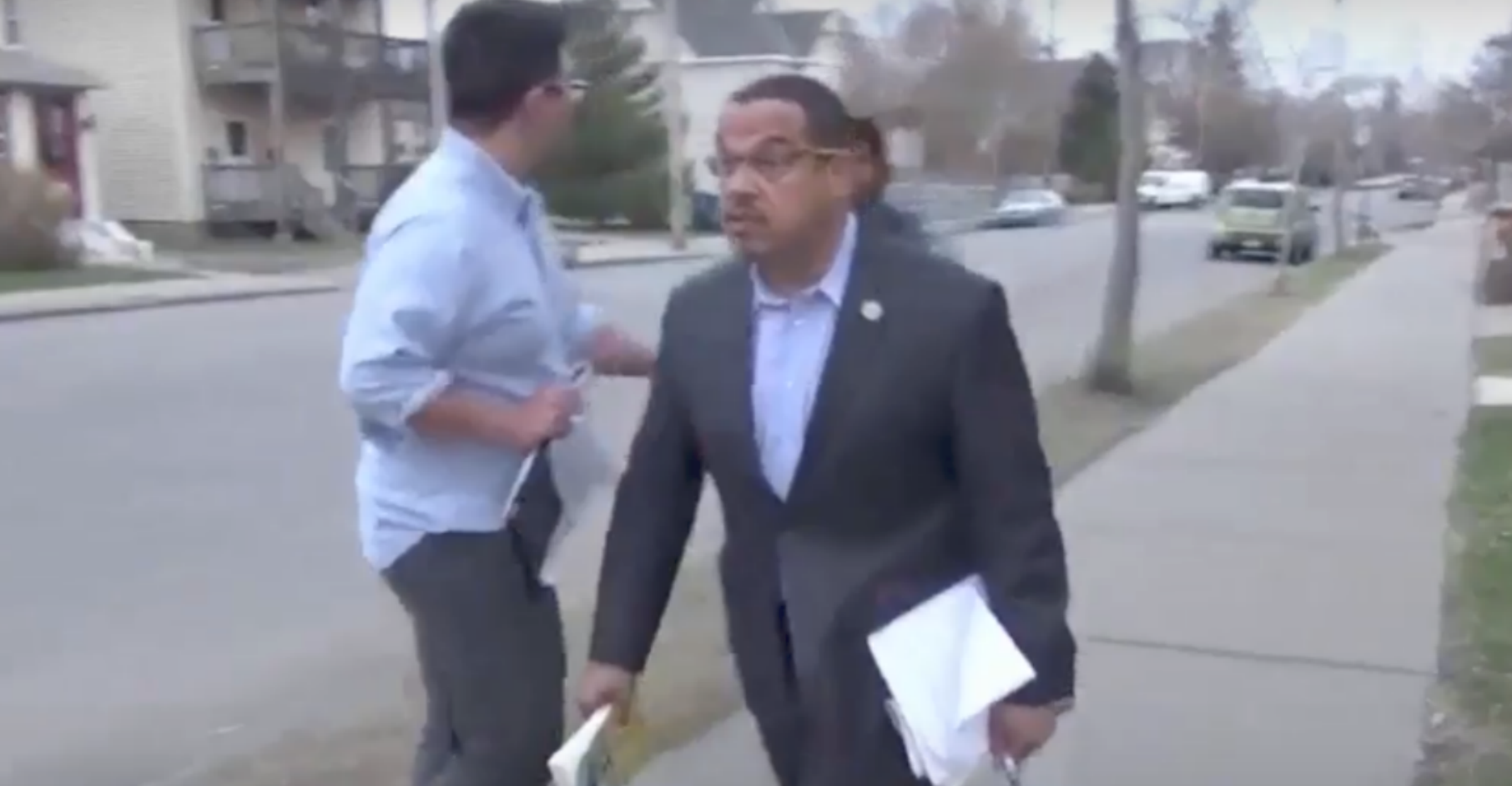Keith Ellison Ignores Questions on DNC Paying Hillary Clinton Millions Lists