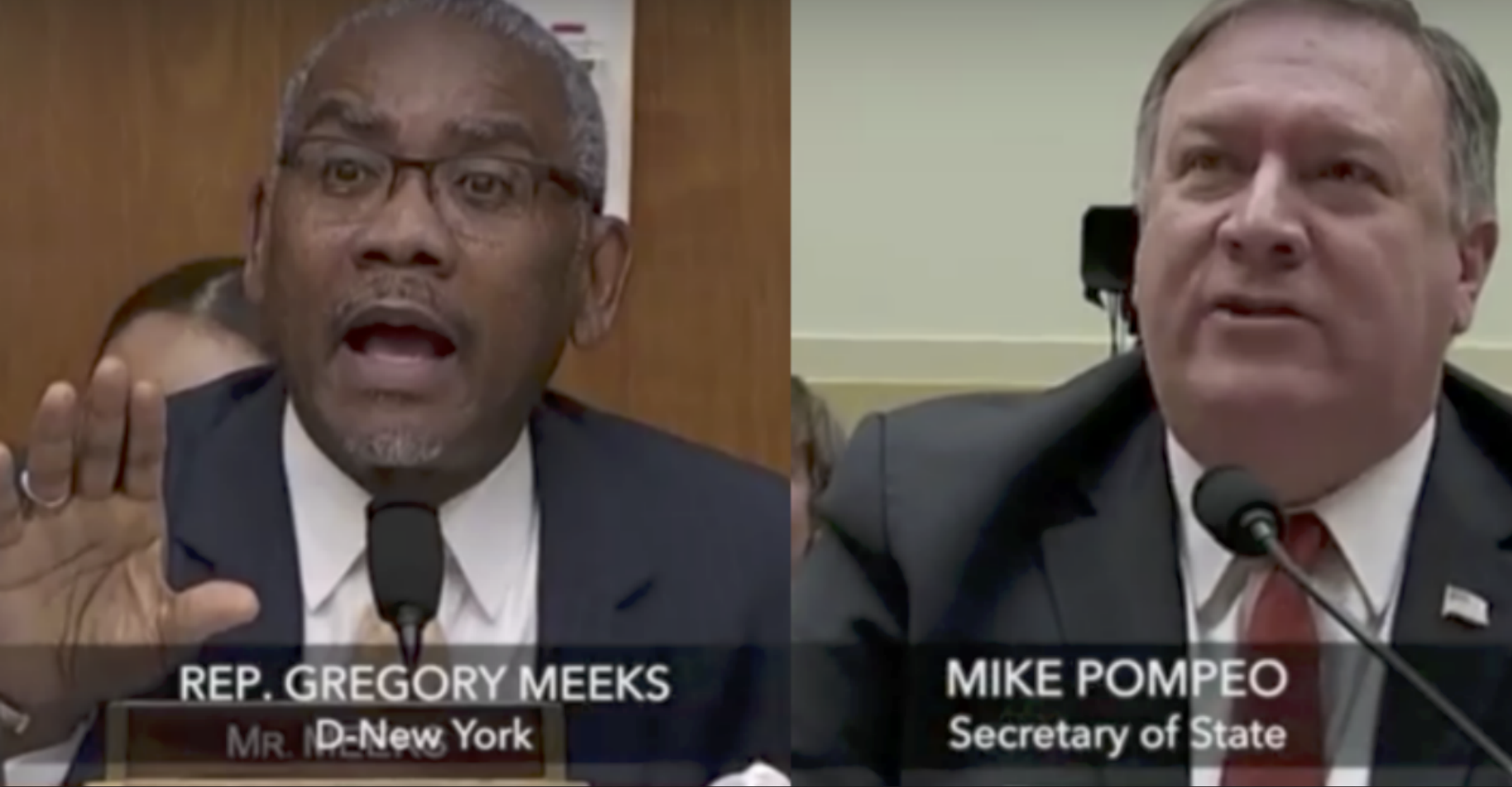 Dem Rep Scolds Pompeo on How He Treated Hillary Clinton in a Previous Hearing as a Congressman