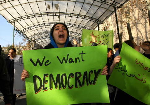 Iranian Protesters Swarm Streets Chanting, 'Death to Palestine'