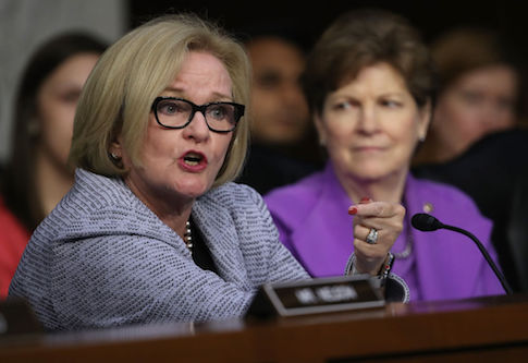 Claire McCaskill Praises Kamala Harris as 'Leader' on Immigration