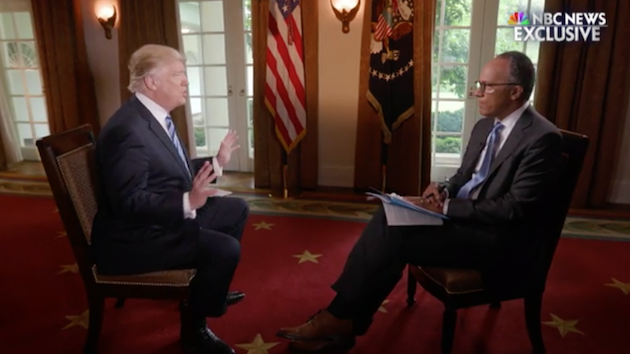 Here's What Trump Actually Said to Lester Holt