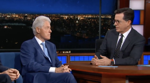 Colbert Offers Clinton a 'Do-Over' on Lewinsky Answer, Scolds Him for 'Sexually Misbehaving'
