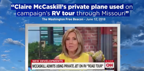 Missouri GOP Senate Candidate Releases Ad Blasting McCaskill’s 'Misleading' Plane Use