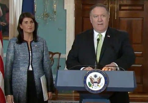 Pompeo, Haley Announce U.S. Leaving U.N. Human Rights Council