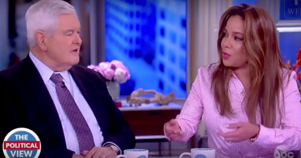 Sunny Hostin Interrupts Gingrich, Says Trump Was 'Given a Gift' of a Rebounding Economy by Obama