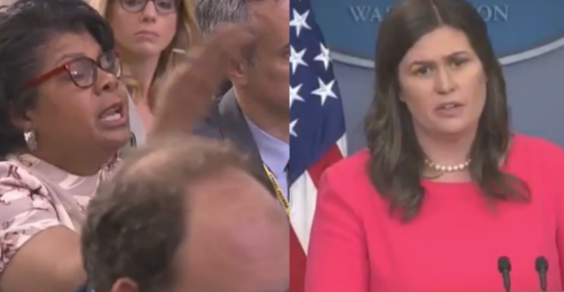 April Ryan Interrupts Sarah Sanders And Refuses to Give Floor to Another Reporter