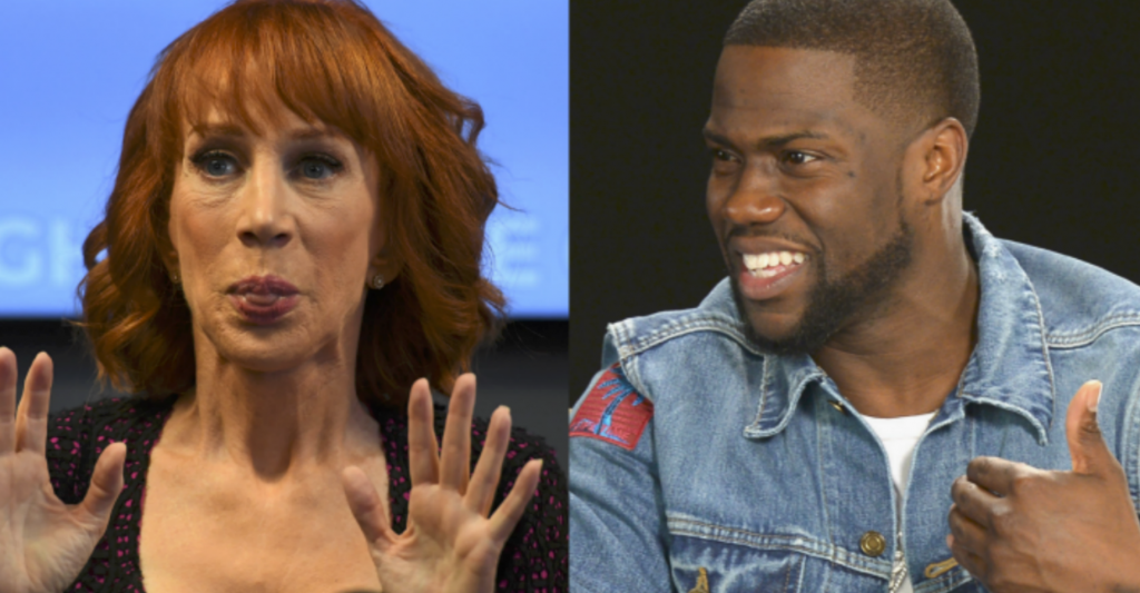 Kathy Griffin Takes Shot at Kevin Hart for Not Going After Trump: 'That's a Pu**y Move Because He's a Black Man'