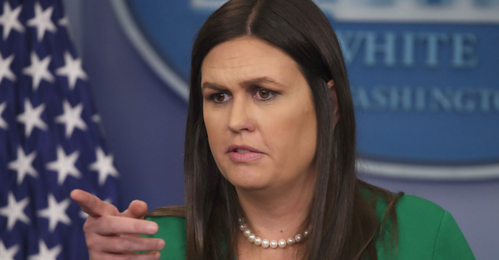 Sarah Sanders Gives a Fierce Response to News Report About Her Looking to Leave the Administration
