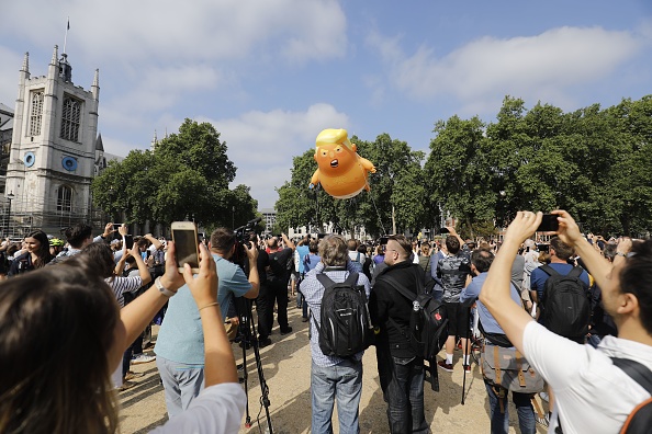 Giant Trump Blimp Turns Out to Be More of a Baby Balloon