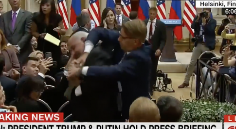 Reporter for 'The Nation' Ejected From Trump-Putin Press Conference
