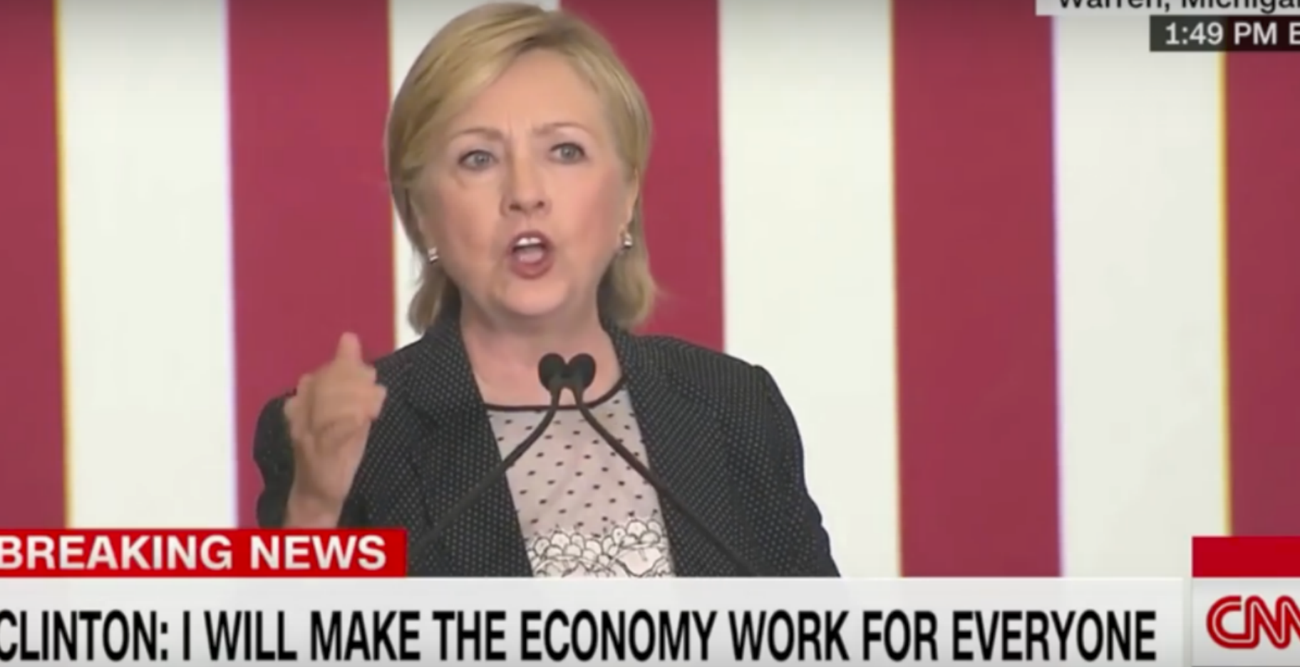 FLASHBACK: Hillary Clinton Predicted Recession, Economic Crash With Trump Presidency