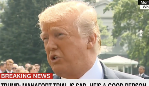 Trump: Manafort Is a 'Very Good Person,' Ongoing Trial is 'Very Sad'