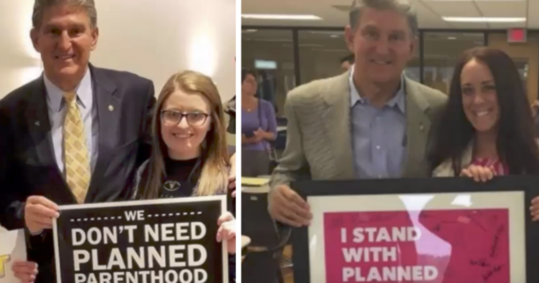 'Pro-Life Democrat' Senator Manchin Attempts to Defend His Vote to Keep Planned Parenthood Funded