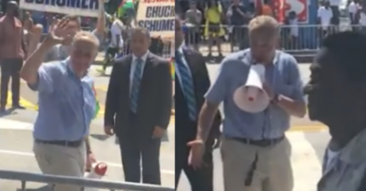 Schumer Stops During Labor Day Parade to Voice Support for Impeaching Trump: ‘The Sooner the Better’