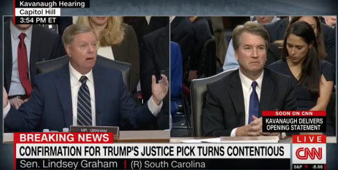 Graham Slams Democrats' 'Hypocrisy' for Opposing Kavanaugh Over Republican Affiliations