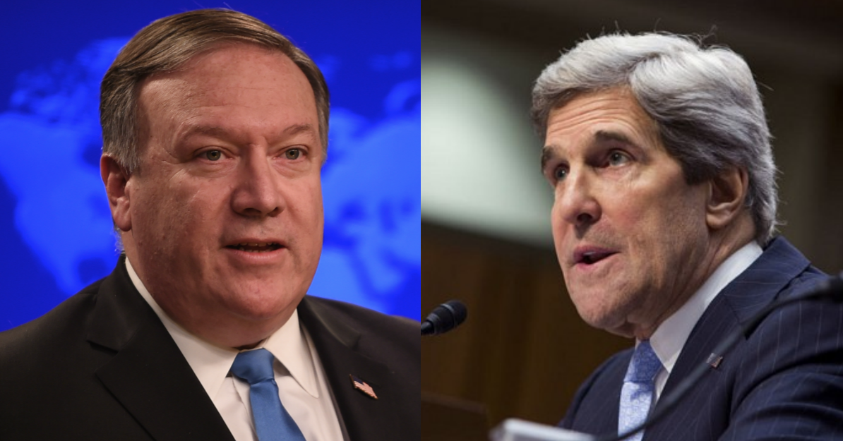 Pompeo on John Kerry's Meetings With Iranian Officials: He ‘Can’t Seem to Get Off the Stage'