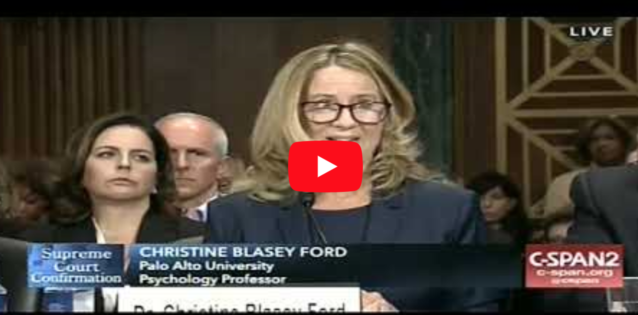 WATCH: Christine Blasey Ford Gives Opening Statement Accusing Kavanaugh of Sexual Assault