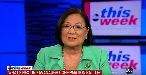Hirono Criticizes Limitations on FBI Investigation Into Kavanaugh Allegations