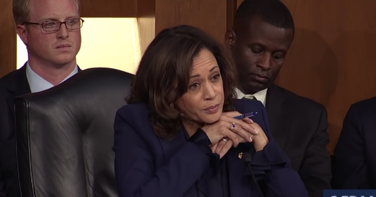 Dem Senator Harris Calls Brett Kavanaugh’s Constitution ‘That Book You Carry’