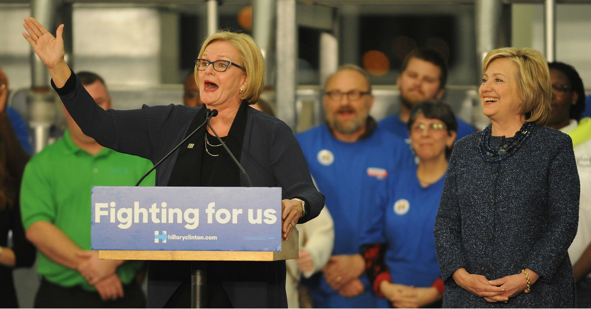 Before She Was a Senator, McCaskill Slammed First Lady Hillary Clinton as ‘Phony’ After Bill’s Scandals