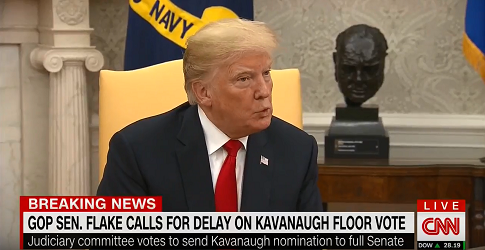 Trump: I'll Rely on Senate to Handle Possible Delay in Kavanaugh's Confirmation