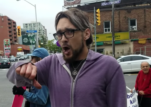 Pro-Choice Man Filmed Kicking Woman at Pro-Life Protest