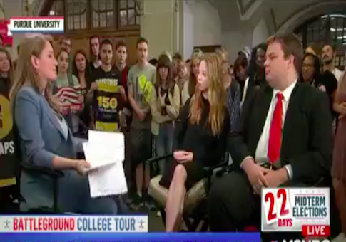 MSNBC's Katy Tur Polls Purdue Students, Finds Lackluster Support for Joe Donnelly