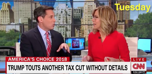 CNN Anchors Mock Trump for Supposedly Thinking New Tax Cuts Would Happen Before Midterms