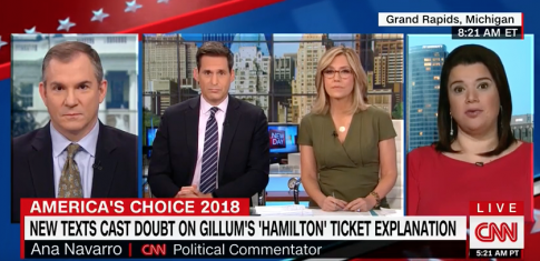 CNN Segment Downplays Gillum/FBI Story: It's Just One 'Hamilton' Ticket