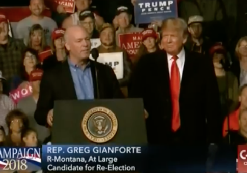 Trump on Gianforte: 'Any Guy That Can Do a Body Slam, He's My Candidate'
