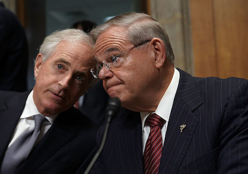 Corker, Menendez Push Effort to 'Neuter' Trump's Broadcasting Chief