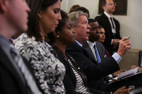 CBS's Major Garrett Knocks Acosta: I Give Up the Mic When the President Asks