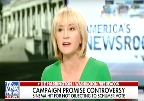 Harrington on Sinema Supporting Schumer: One Day and She's Already Breaking Promises