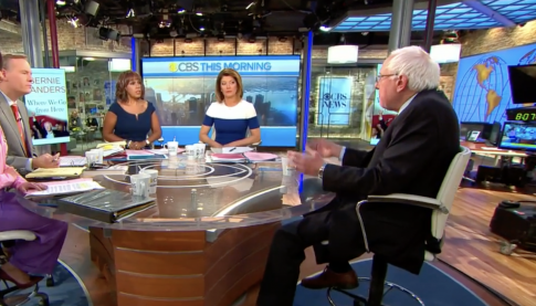 Gayle King Finishes Bernie Sanders' Sentences During CBS Interview