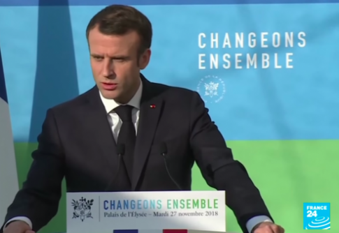 Macron Responds to Protestors Upset With Paris Climate Accords, Calls for 'National Consultation' to Seek Solutions