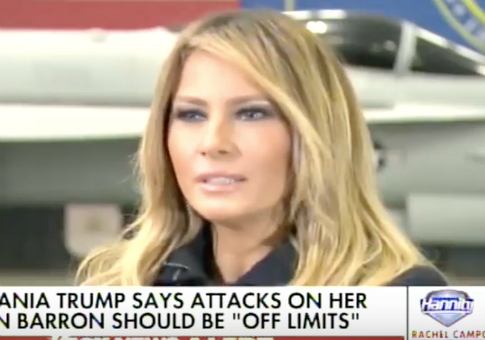 Melania Trump on Media's Treatment of Her Son: 'Children Should Be Off Limits'