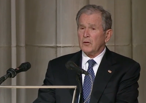 George W. Bush Eulogizes His Father, Praises the 'Love in His Heart for the Citizens of Our Country'