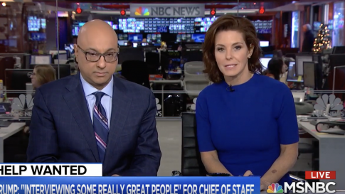 MSNBC Hosts Can't Believe 'Six White Guys' Being Considered for White House Chief of Staff
