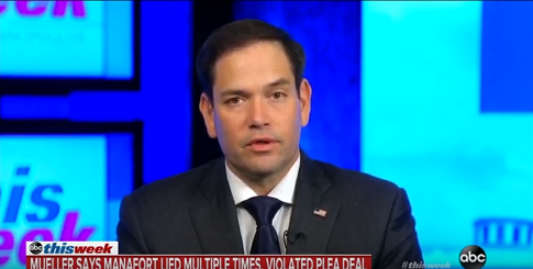 Rubio: 'I Think it Would Be a Terrible Mistake' to Pardon Manafort