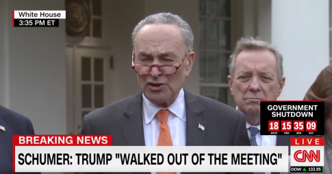 Schumer: Trump Walked Out of Meeting After Pelosi Refused to Support Border Wall