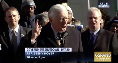 Hoyer Compares Government Workers Still Working During Shutdown to Slavery