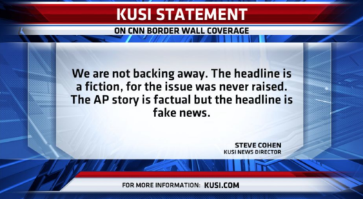San Diego TV Station Accuses AP of 'Fake News' Headline