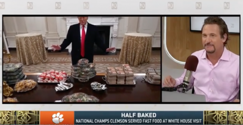 Jim Rome Discovers the True Controversy of Trump Serving Clemson Players Fast Food