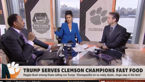 ESPN Host Suggests Trump Was Racist for Serving Clemson Players Fast Food